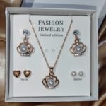 Necklace set with 3 earrings