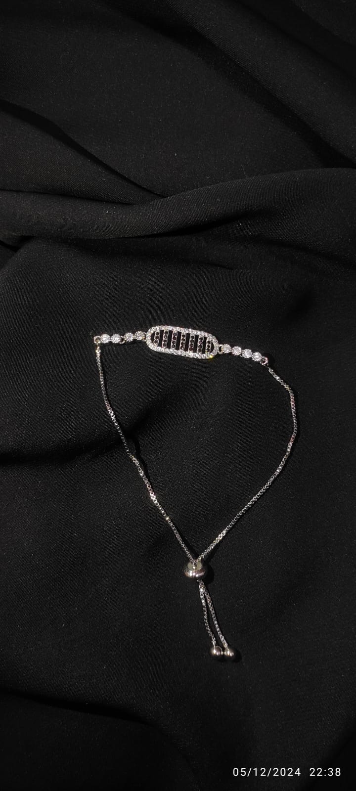 Black And Silver Bracelet